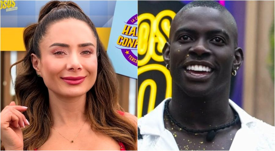 La actriz Jhoanna Fadul y el bailarín Campanita. 