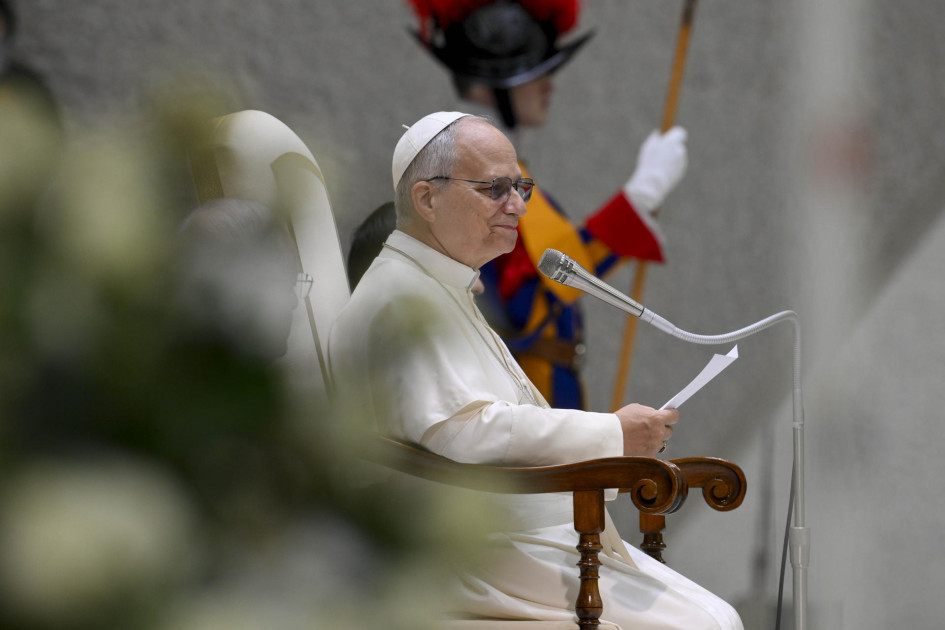 El papa León XIV durante la Audiencia General del pasado miércoles en Ciudad del Vaticano.