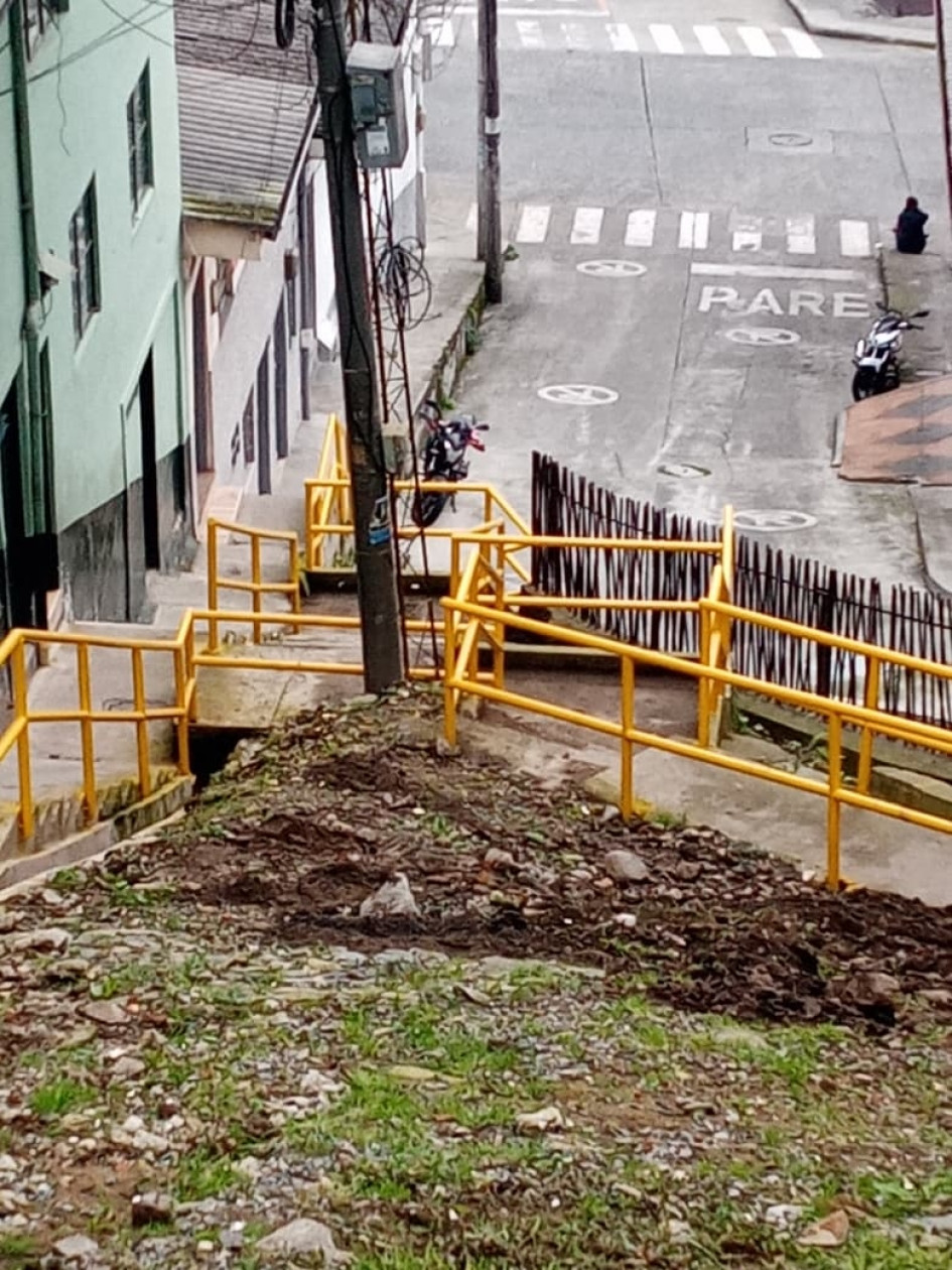 Retiraron los escombros de las escalas de San Jorge.