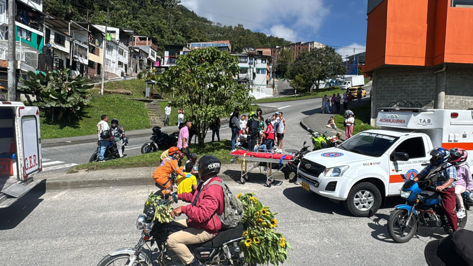 En la glorieta de Bengala (Manizales) ocurrió el accidente.