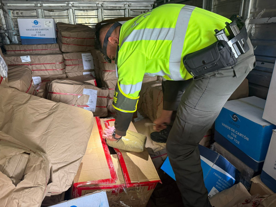 El sujeto capturado transportaba 380 kilogramos de marihuana.