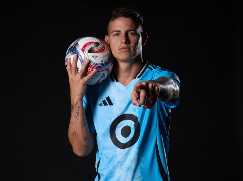 James Rodríguez, capitán de la Selección Colombia, nuevo jugar del Minnesota United. Su objetivo es ponerse a punto para el Mundial 2026.