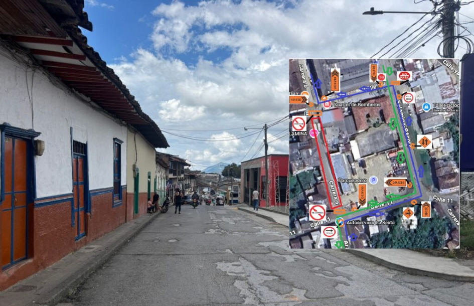  Las obras serán en la carrera 6 entre las calles 10 y 11 de Salamina.