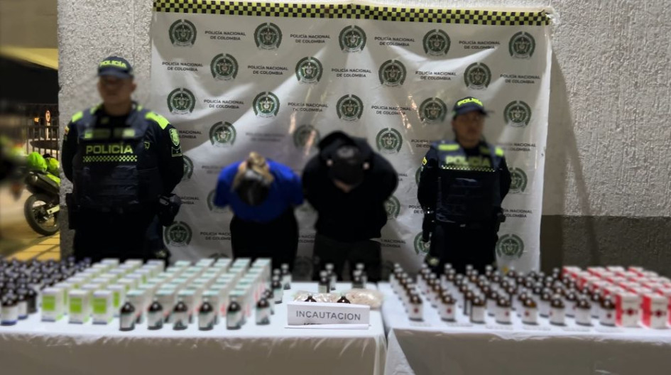 La captura de la pareja se realizó en el barrio Mirador de la estancia de Dosquebradas 