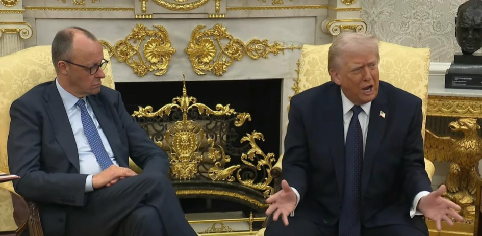Trump y el canciller de Alemania