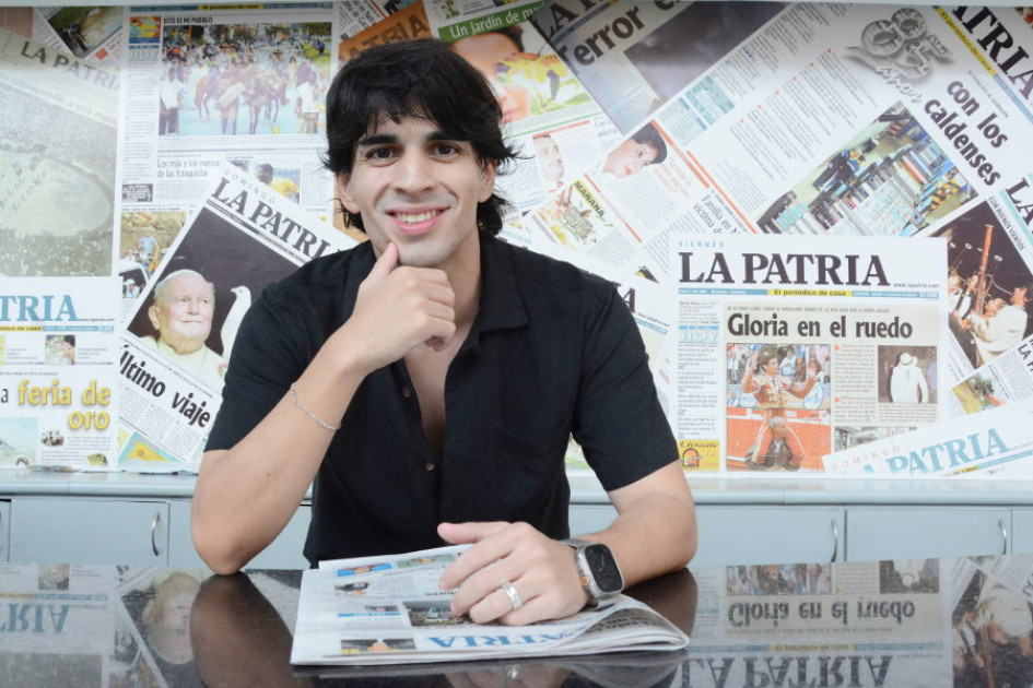 David Penagos, durante su visita a LA PATRIA.