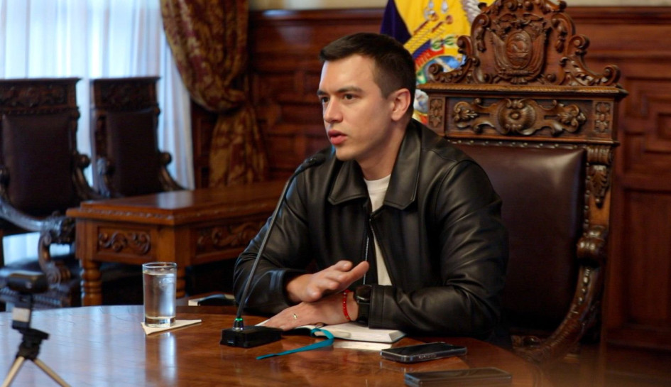 Daniel Noboa, presidente de Ecuador.