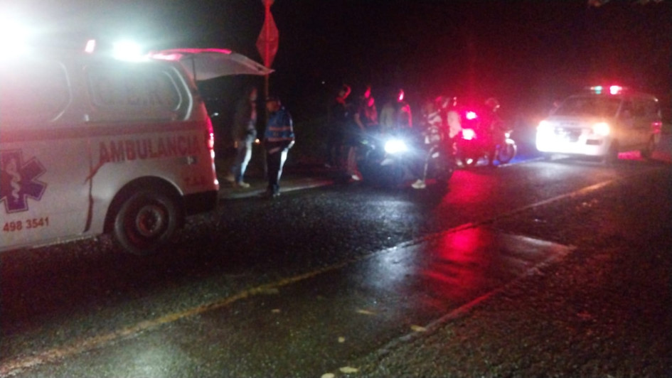 El accidente de la noche de sábado lo atendió el GER. Foto cortesía.