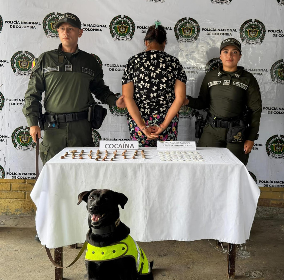 El operativo se realizó en el centro de Armenia durante labores de control y prevención de las autoridades.