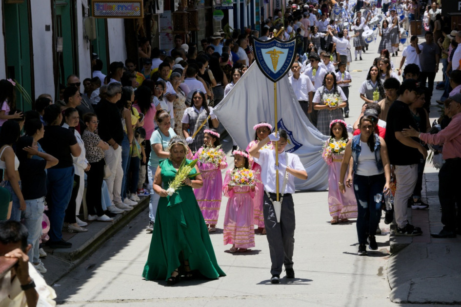 El Domingo de Ramos iluminó a un pueblo patrimonio de Caldas este 29 de marzo.