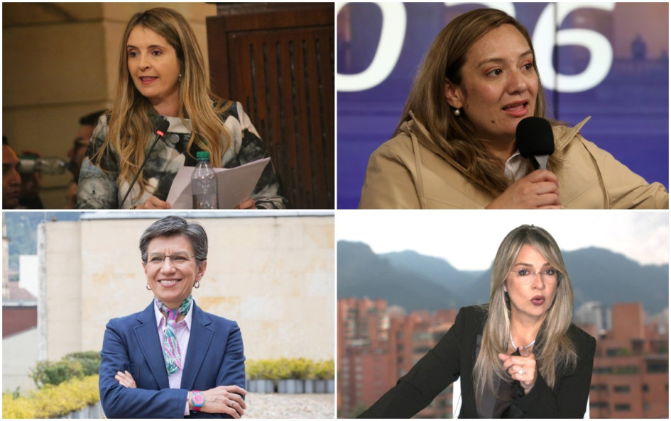 Cuatro mujeres participan en las consultas presidenciales de este 8 de marzo, que enfrentan a 16 aspirantes en total. Ellas son Paloma Valencia (Gran Consulta por Colombia), Martha Viviana Bernal (Consulta Frente por la Vida), Claudia López (Consulta de las Soluciones) y Vicky Dávila (Gran Consulta por Colombia).