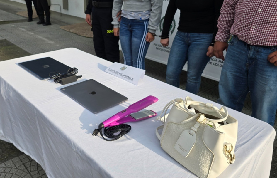 Los tres capturados intentaban huir con elementos hurtados de un apartamento en Manizales.