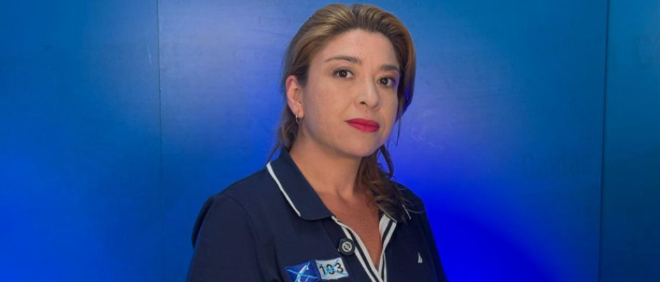 María Yuliana Giraldo, candidata a la Cámara, durante su visita a LA PATRIA. 