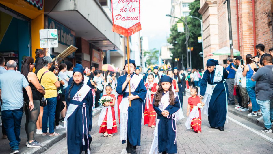 La Semana Mayor en Pereira es un espacio para que niños y jóvenes participen en los actos litúrgicos. 