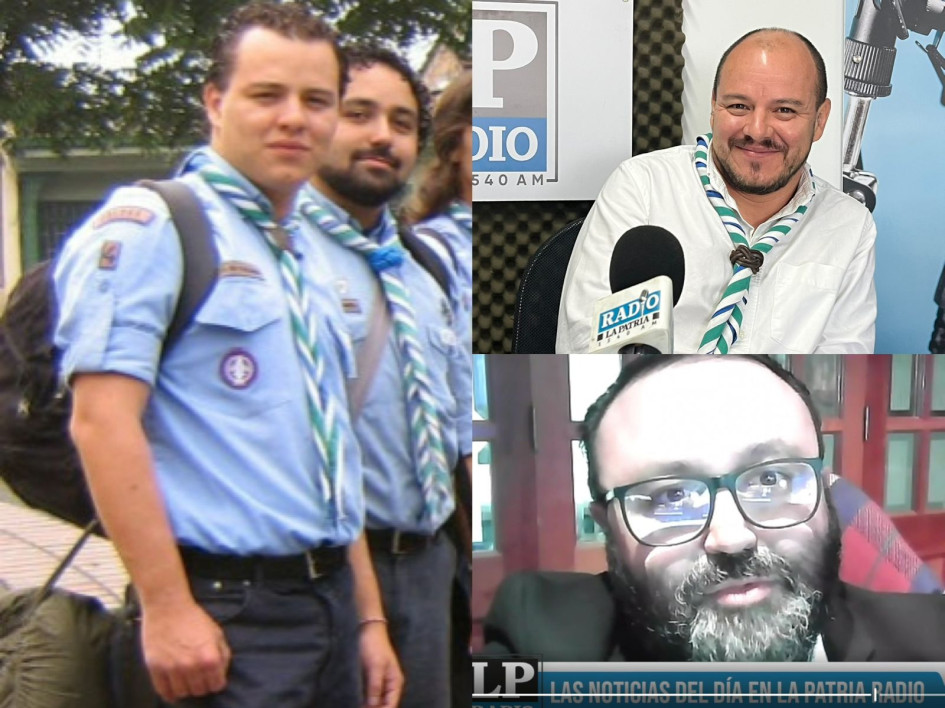 José Manuel Varela y Juan Pablo Gutiérrez, miembros del Grupo Scout IV Pirsas de Manizales. 