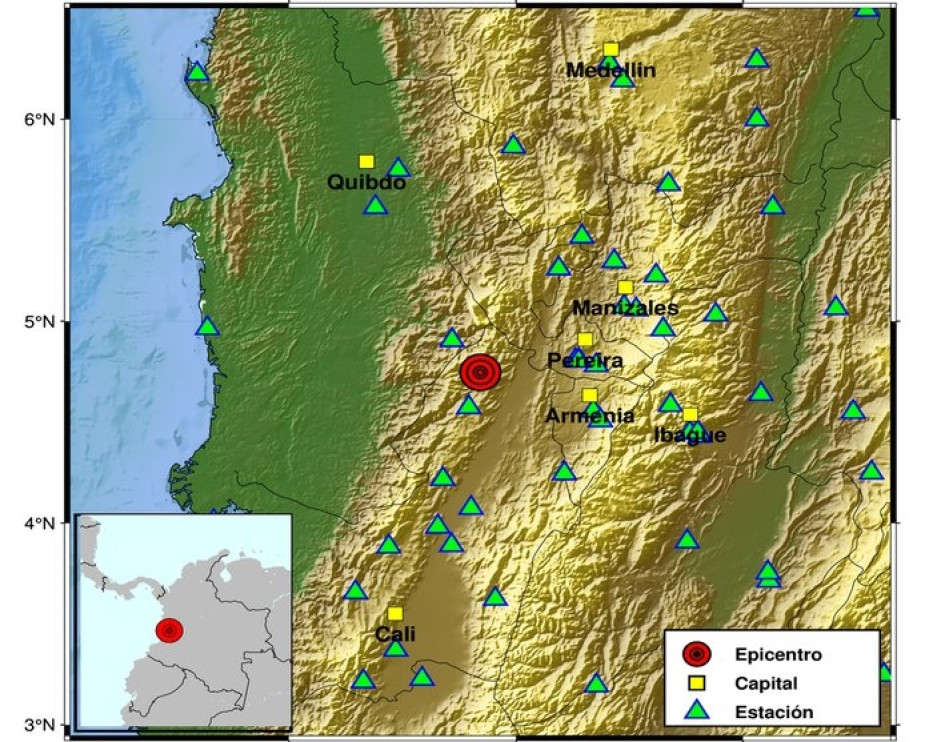 Temblor se sintió en el Eje Caftero: sismo de 4.7 con epicentro en el Valle del Cauca
