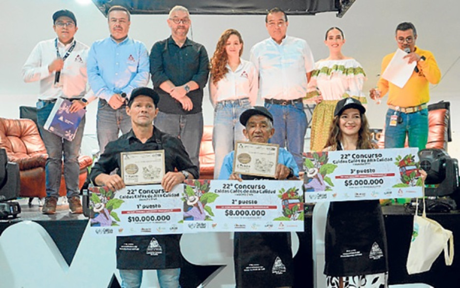 Foto I Freddy Arango I LA PATRIA En la premiación del Concurso de Cafés de Alta Calidad, durante el Café Fest en Expoferias, resaltaron : "Cada uno de estos cafés cuenta una historia única, con notas que conquistan los sentidos y reflejan la riqueza de nuestros territorios.