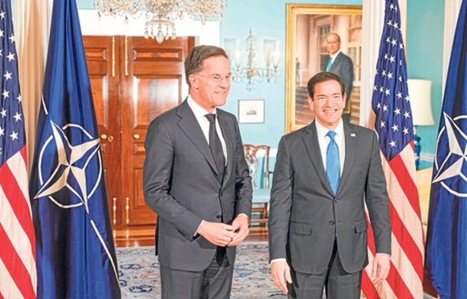 Mark Rutte, secretario de la OTAN, se entrevistó primero con Marco Rubio, secretario de Estado de EE.UU., antes de la reunión con Donald Trump.