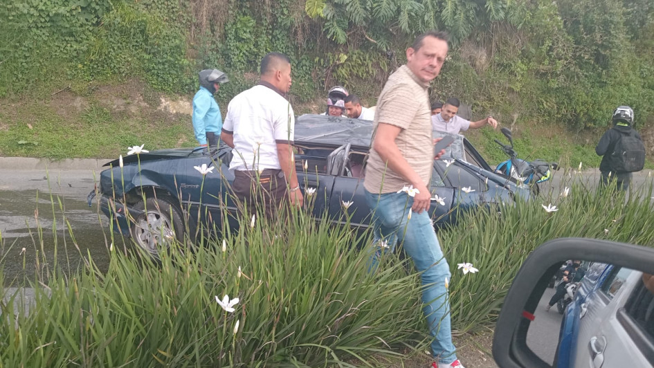 Accidente reportado este viernes en Manizales.