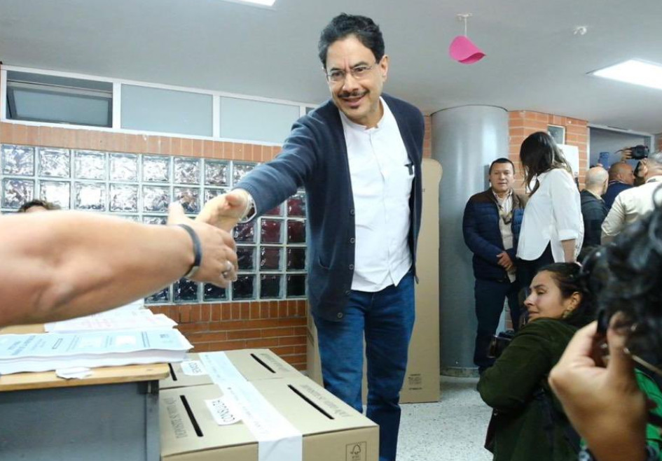 El candidato oficialista a la Presidencia de la República, Iván Cepeda, en la elecciones legislativas del 8 de marzo del 2026 en Colombia.