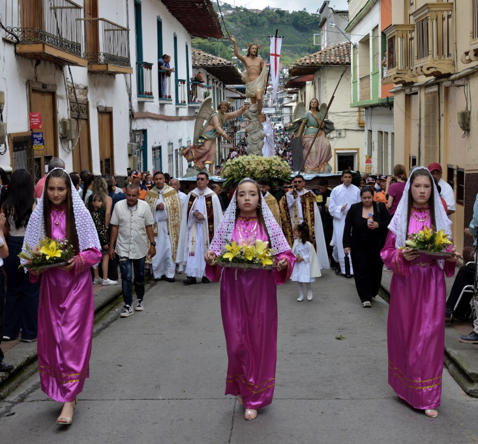 Este pueblo patrimonio de Caldas vive la Semana Santa con pinturas y procesiones conozca la programación