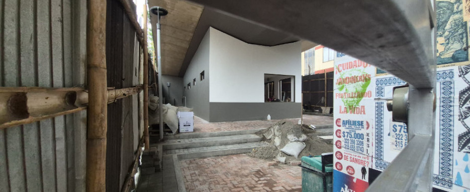 La obra del CAI estaría terminada a finales de abril, según la Secretaría de Planeación de Manizales. 