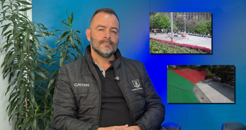 Andrés Mauricio Gaitán Guzmán, secretario del Interior de Manizales, durante su visita a LA PATRIA. 