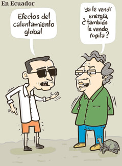 Caricatura 17 de diciembre del 2024: Presidente de Colombia, Gustavo Petro, reunido con Daniel Novoa, mandatario de Ecuador