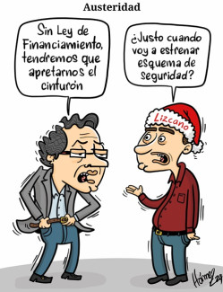 Caricatura 29 de diciembre del 2024: Austeridad en el Gobierno colombiano