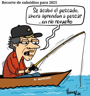 Caricatura 30 de diciembre del 2024: Recorte de subsidios en Colombia en el para 2025