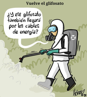 Caricatura 10 de abril del 2025: vuelve el glifosato a Colombia