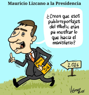 Caricatura 24 de abril del 2025: Mauricio Lizcano lanza su precandidatura a la Presidencia de Colombia