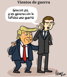 Caricatura 24 de junio del 2025: vientos de guerra