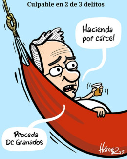 Caricatura 29 de julio del 2025: Álvaro Uribe Vélez, culpable en 2 de 3 delitos