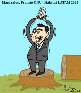 Caricatura 26 de agosto del 2025: Manizales, Premio ONU - Hábitat LATAM 2025