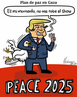 Caricatura 14 de octubre del 2025: Plan de paz en Gaza