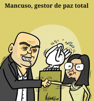 Caricatura 16 de octubre del 2025: Salvatore Mancuso, gestor de paz total
