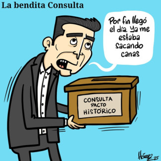 Caricatura 26 de octubre del 2025: La bendita consulta del Pacto Histórico