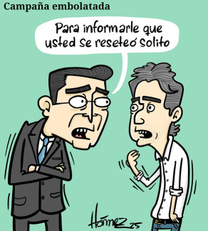 Caricatura 9 de noviembre del 2025: campaña embolatada de Daniel Quintero