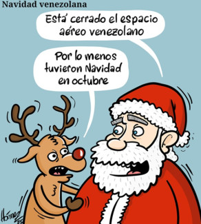 Caricatura 9 de diciembre del 2025: Navidad venezolana