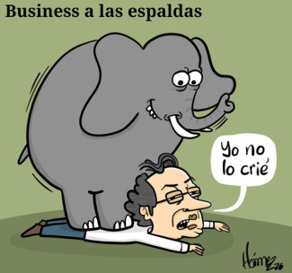 Caricatura 1 de febrero del 2026: Business a las espaldas