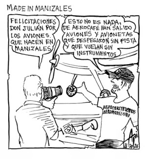 Caricatura 22 de febrero del 2026: Made in Manizales