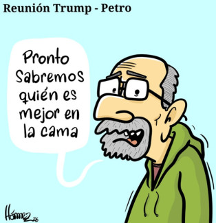 Caricatura 2 de febrero del 2026: Reunión Trump - Petro