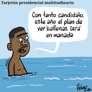 Caricatura 8 de febrero del 2026: Tarjetón presidencial multitudinario