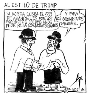 Caricatura 3 de marzo del 2026: Al estilo de Trump