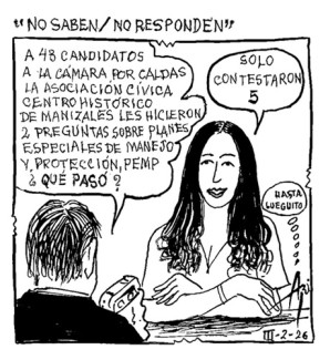 CARICATURA MARZO 4 2026:NO SABEN/ NO RESPONDEN