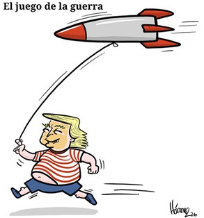 Caricatura 8 de marzo del 2026: El juego de la guerra