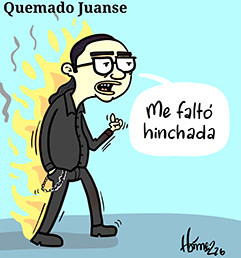Caricatura 10 de marzo del 2026: Quemado Juan Sebastián Gómez (Juanse)