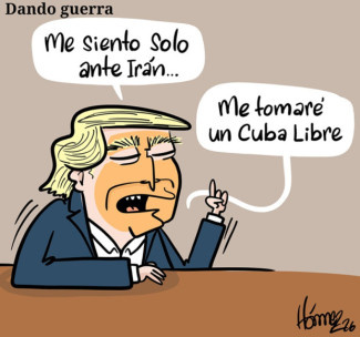 Caricatura 22 de marzo del 2026: Donald Trump, dando guerra