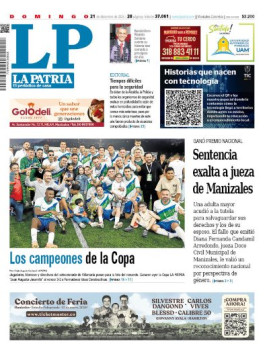 Portada 21 de diciembre del 2025